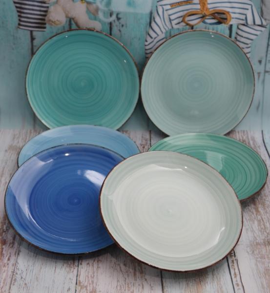 Blue Dessertteller 19cm - 6 Stück - 2 Wahl